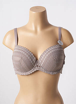 Sutien efect material satinat top sutien modelat gri ESPRIT femeie