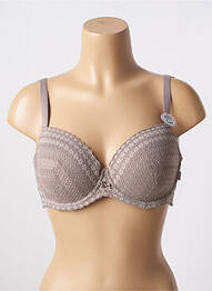 Sutien efect material satinat top sutien modelat gri ESPRIT femme