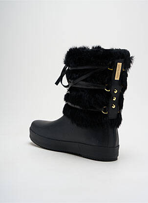 Botine/ghete umplută toc plat până la 3 cm negru MOOV BOOT femeie