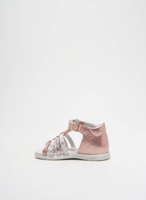 Sandale/Pantofi decupați roz BOPY fată