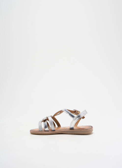 Sandale/Pantofi decupați argintiu LILYBELLULE fată