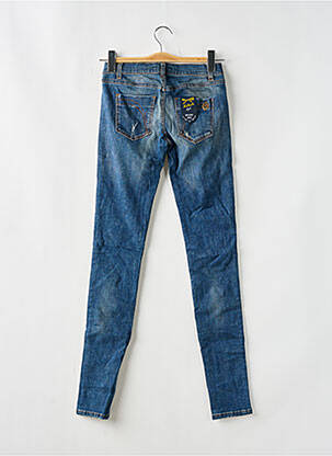 Blugi skinny efect uzat decolorat talie joasă albastru KILLAH femeie