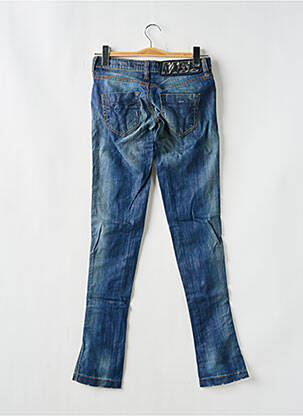 Blugi skinny efect uzat decolorat talie joasă albastru MISS SIXTY femeie
