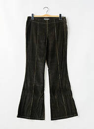 Pantalon evazat croială evazată negru TEDDY SMITH femeie