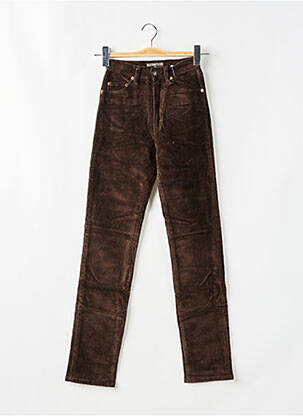 Pantalon slim buzunare maro REDWOOD femeie