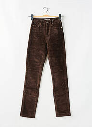 Pantalon slim buzunare maro REDWOOD femme