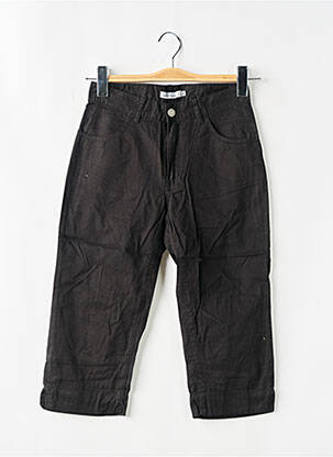 Pantalon trei sferturi buzunare negru TEDDY SMITH femeie