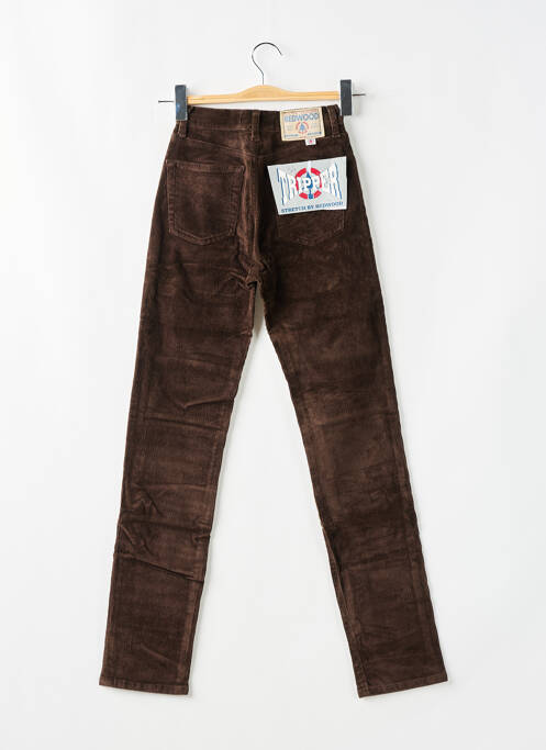 Pantalon slim maro REDWOOD femeie