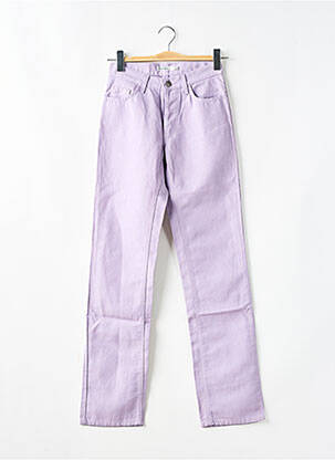 Pantalon drept mărime normală mărime normală violet TEDDY SMITH femeie