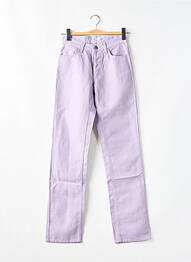 Pantalon drept mărime normală mărime normală violet TEDDY SMITH femeie