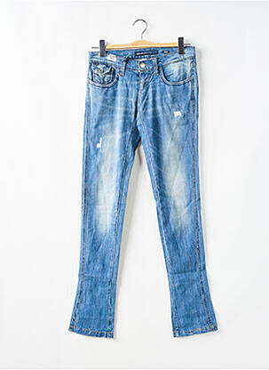 Blugi skinny efect uzat decolorat talie joasă albastru MISS SIXTY femeie