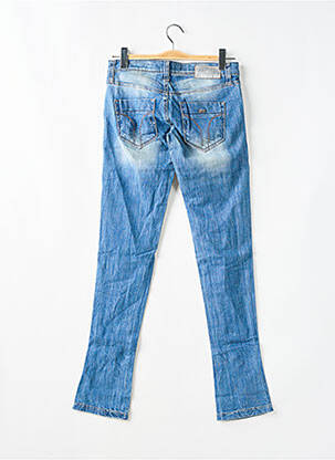 Blugi skinny efect uzat decolorat talie joasă albastru MISS SIXTY femeie