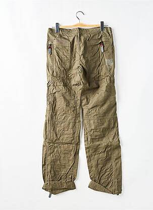 Pantalon drept țesătură poplin mărime normală verde TEDDY SMITH femeie