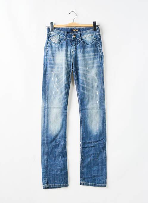 Blugi cu croială dreaptă albastru KILLAH femeie