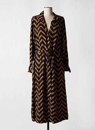 Rochie midi mâneci lungi mâneci lungi negru GARCIA femeie