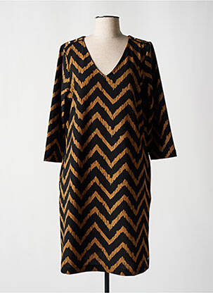 Rochie midi mâneci 3/4 mâneci 3/4 negru GARCIA femeie