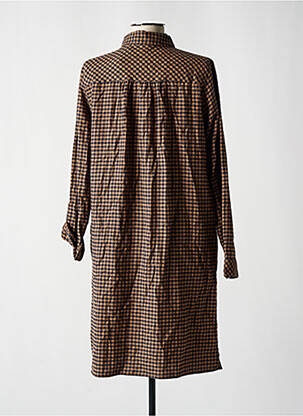 Rochie midi mâneci lungi mâneci lungi maro TOM TAILOR femeie