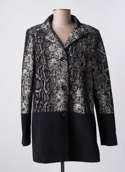 Palton lung negru CONCEPT K femeie