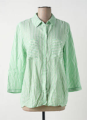 Cămașă țesătură poplin mâneci lungi verde TOM TAILOR femeie