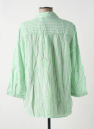 Cămașă țesătură poplin mâneci lungi verde TOM TAILOR femeie