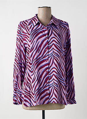 Cămașă țesătură poplin mâneci lungi violet TINTA femeie