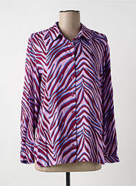 Cămașă țesătură poplin mâneci lungi violet TINTA femme