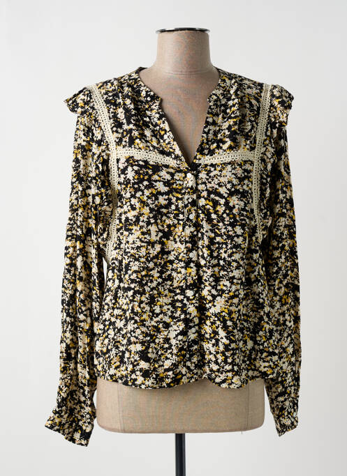 Cămașă imprimeu floral mâneci lungi negru GARCIA femme