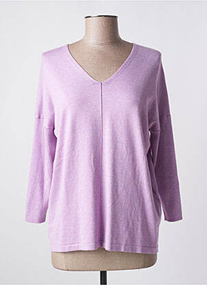 Pulover croială dreaptă mâneci 3/4 violet CECIL femeie