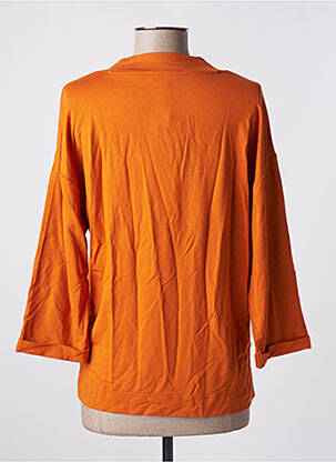 Tricou mâneci 3/4 mâneci 3/4 portocalie TOM TAILOR femeie