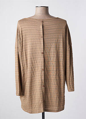 Tricou mâneci 3/4 mâneci 3/4 maro TOM TAILOR femeie