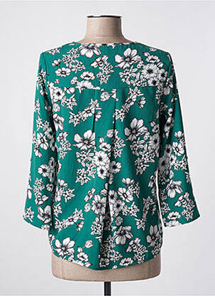 Bluză țesătură poplin mâneci 3/4 verde TIFFOSI femeie