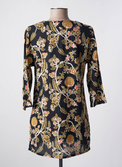 Tunică mâneci lungi țesătură crep negru LA FIANCÉE femme