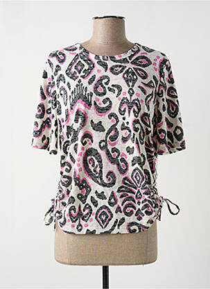 Tricou elasticitate mâneci scurte roz CECIL femeie