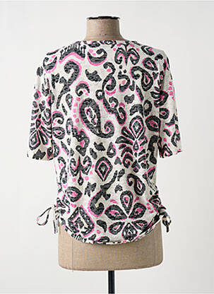 Tricou elasticitate mâneci scurte roz CECIL femeie
