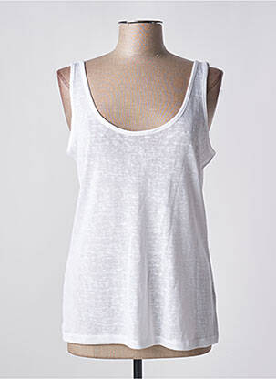 Pulover alb MARBLE femeie