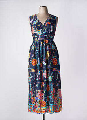 Rochie lungă albastru BARILOCHE femeie