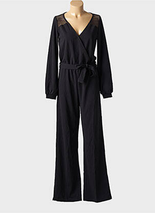 Salopetă-pantalon guler petrecut mâneci lungi negru GARCIA femeie