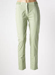 Pantalon slim talie elastică mărime normală verde TONI femme