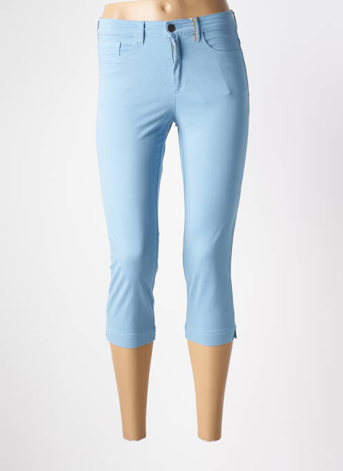 Pantalon trei sferturi elasticitate mărime normală albastru COUTURIST femme