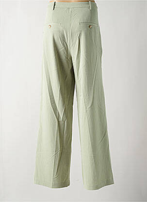 Pantalon evazat talie cu cleme talie înaltă verde TOM TAILOR femeie