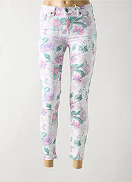 Pantalon 7/8 elasticitate mărime normală alb SMASH WEAR femme