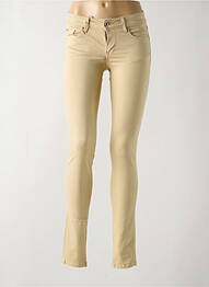 Blugi skinny elasticitate talie joasă bej SALSA femeie