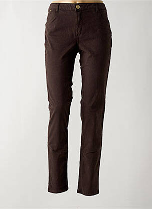 Blugi cu croială slim maro LOLA ESPELETA femeie