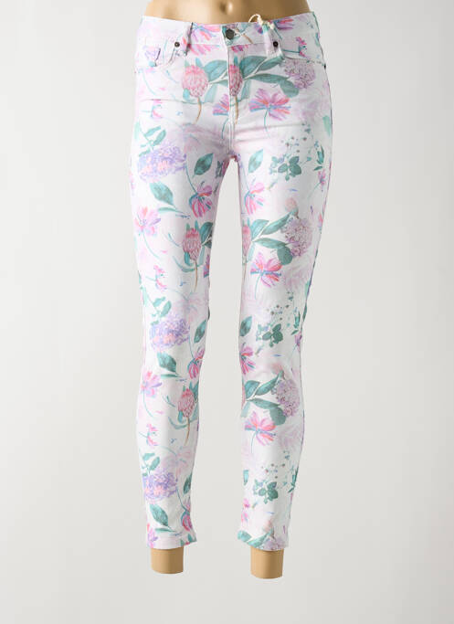 Pantalon 7/8 alb SMASH WEAR femeie