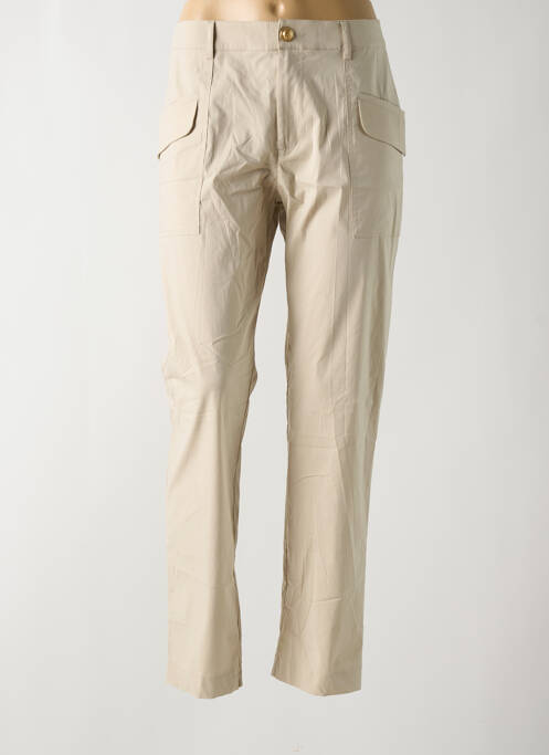 Pantalon slim bej EVA KAYAN femeie