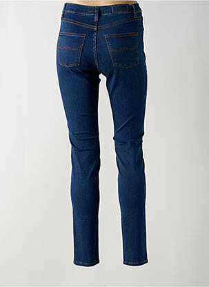Blugi skinny țesătură brută talie înaltă albastru LCDN femeie