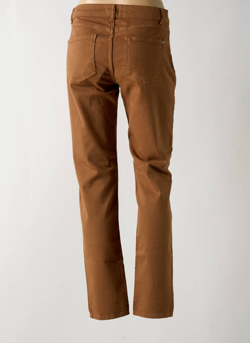 Pantalon slim maro DOLCEZZA femeie