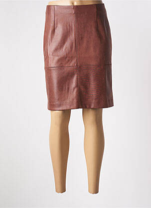 Fustă midi maro EVA KAYAN femeie