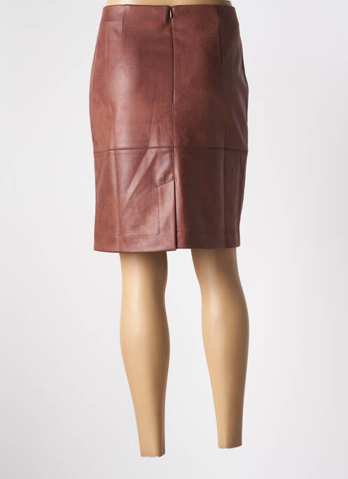 Fustă midi maro EVA KAYAN femeie