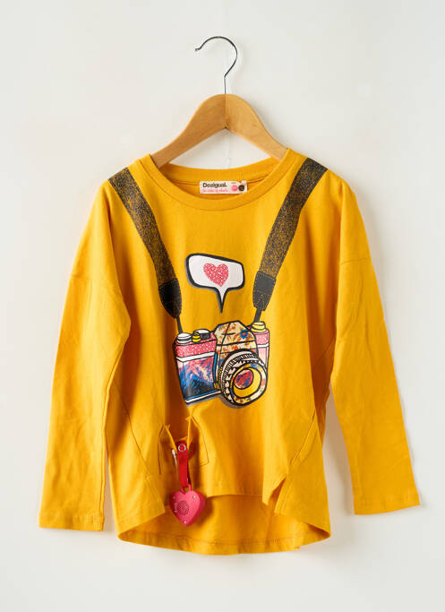 Tricou galben DESIGUAL fată